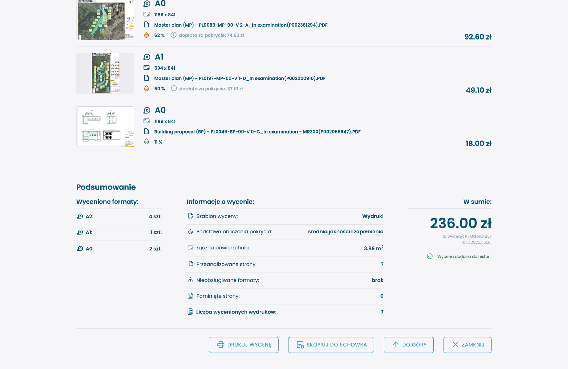 pdf scope - automatyczna wycena druku cad 